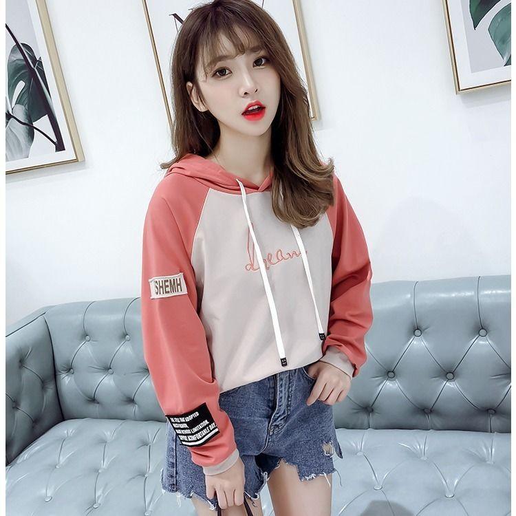 Long sleeve warm hooded Top Autumn winter sweater cotton women Sweatshirt wild large size