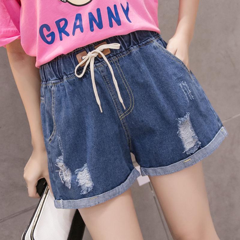 High Waist Denim Shorts Women's Summer Loose A-line Wide-leg Denim Shorts Women's Thin Denim Shorts Can Be Worn Outdoors