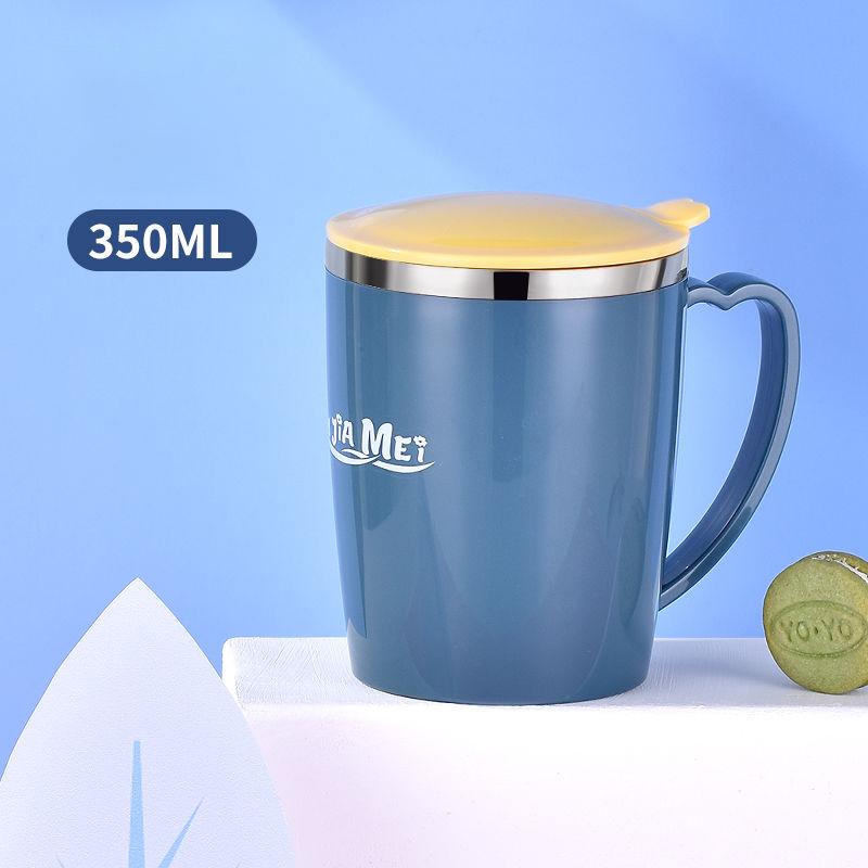 304 Stainless Steel Cup Female Student Korean Office Water Cup Anti-fall Mug with Lid Ins Net Red Couple Cup