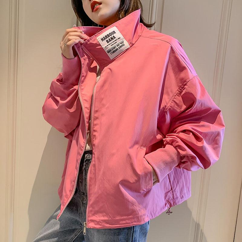 Windbreaker Women Jackets Harajuku Loose Basic Jacket Streetwear Bomber Jacket Large Size Outwear