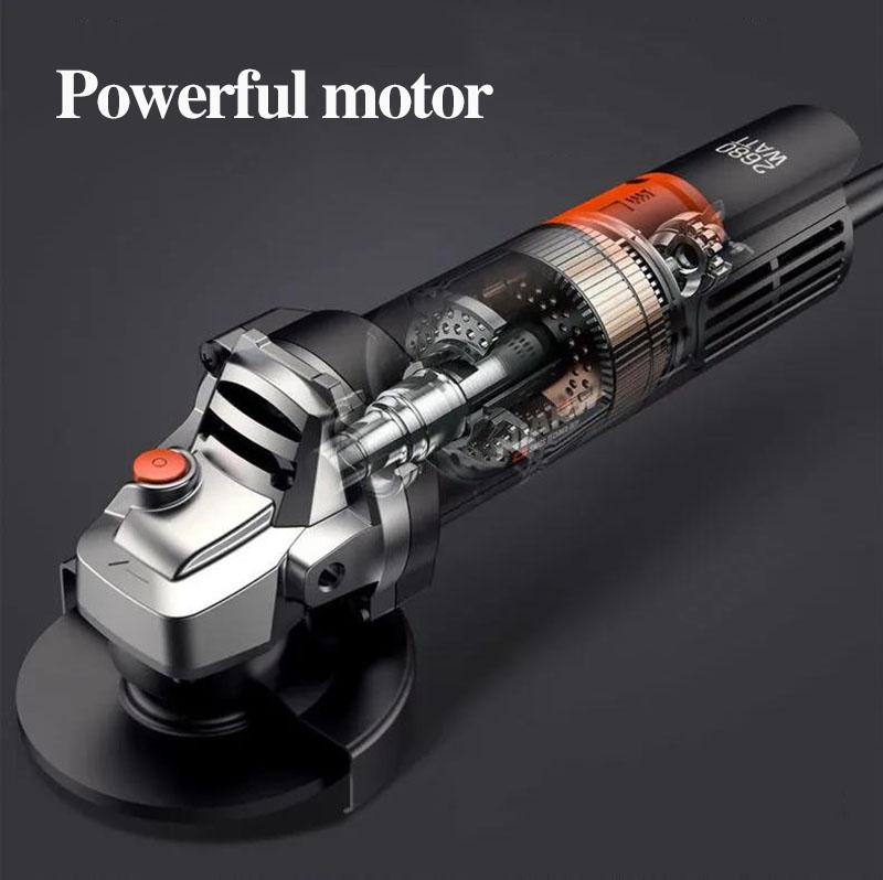 2680W Powerful Electric Angle Grinder Wired Polishing Cutting Machine Handheld Power Tool 4m Line Long