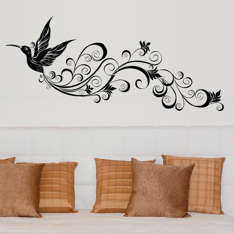 [Wall sticker ]Modern Diy Black Flying Birds Silhouette Wall Decorative Wall Stickers Living Room Ar