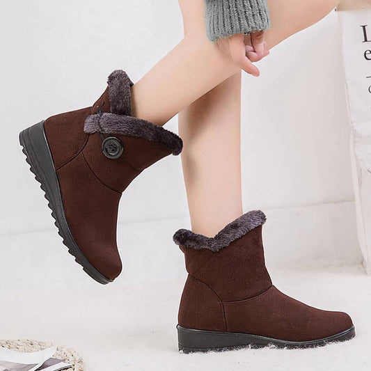 Boots Women Snow Boots Warm Short Fur Plush Winter Ankle Boot Platform Ladies Shoes Female