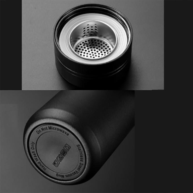 Thermos cup Men's Tea Water Separation 304 Stainless Steel Large Capacity Simple Car Tea Mug Thermos Mug