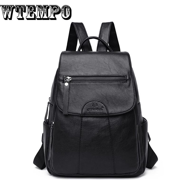 Fashion Women Backpack Women's PU Leather Backpacks School Bag backpack vintage shoulder Bags Travel