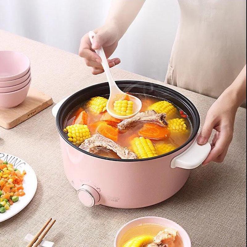 Multifunctional Electric Frying Pan Non-stick Pan Household Electric Heating Pan Student Dormitory Electric Skillet Cooking Pot