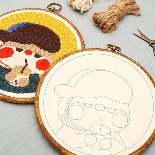 Russian Stamp Stamp Embroidery Handmade Embroidery Diy Material Package Stamp Stamp Xiuledun Embroidery Cross Stitch Yarn Embroidery