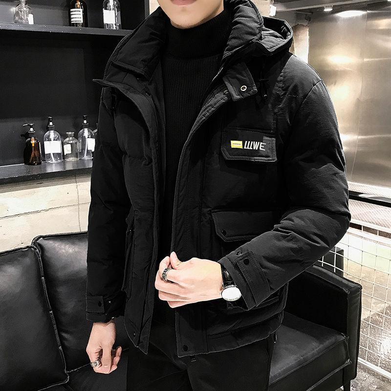 Tooling Warm Men's Winter Korean Jacket Trendy Brand Loose Large Size Thick Hooded Cotton Jacket