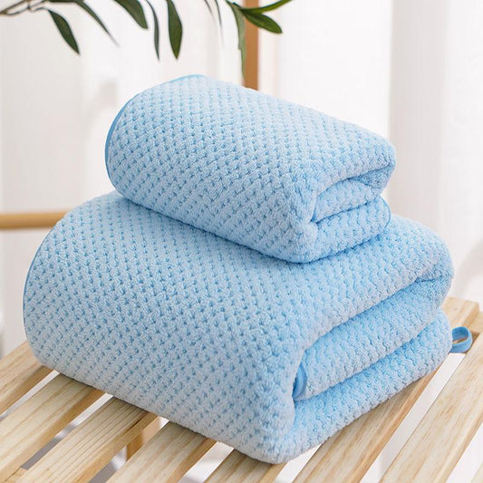 Large Size Towels Bath Towels Pure Cotton Strong Water Absorption No Lint No Fading Bath Quick-drying Household Towels Skin-friendly and Soft