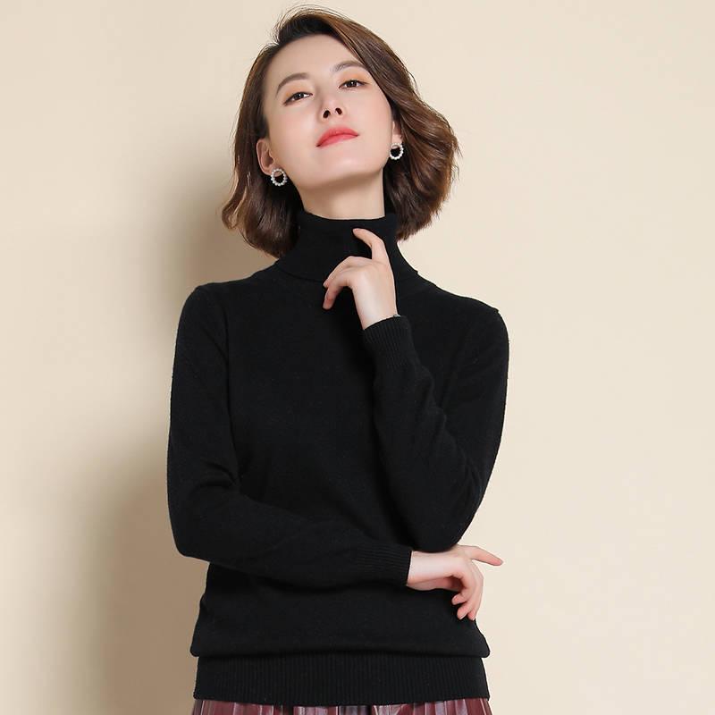 Cashmere Sweater turtleneck Women Warm Jumpers Ladies Pullover Women 2019 Autumn Winter Jumper Tops