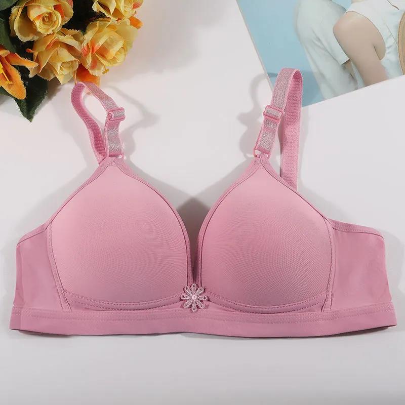 Large Size Thin Breathable Gather No Steel Ring Anti-sagging Women's Underwear Bra