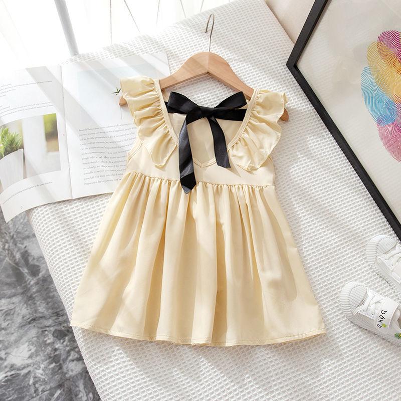 Girls Dress Korean Version of Suspenders Plaid Casual Sleeveless Party Princess Dress Cute Child Baby Kid Female Dress