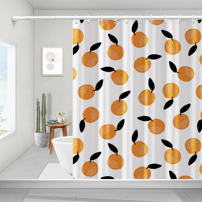 The Bathroom Shower Curtain Separates Wet and Dry Without Sticking To The Body, Waterproof and Mildew-proof Bathroom Shower Curtain