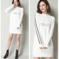 Autumn and Winter Fluffy Bottoming Shirt Loose Mid-length Knitted Sweater Pullover Simple Dress