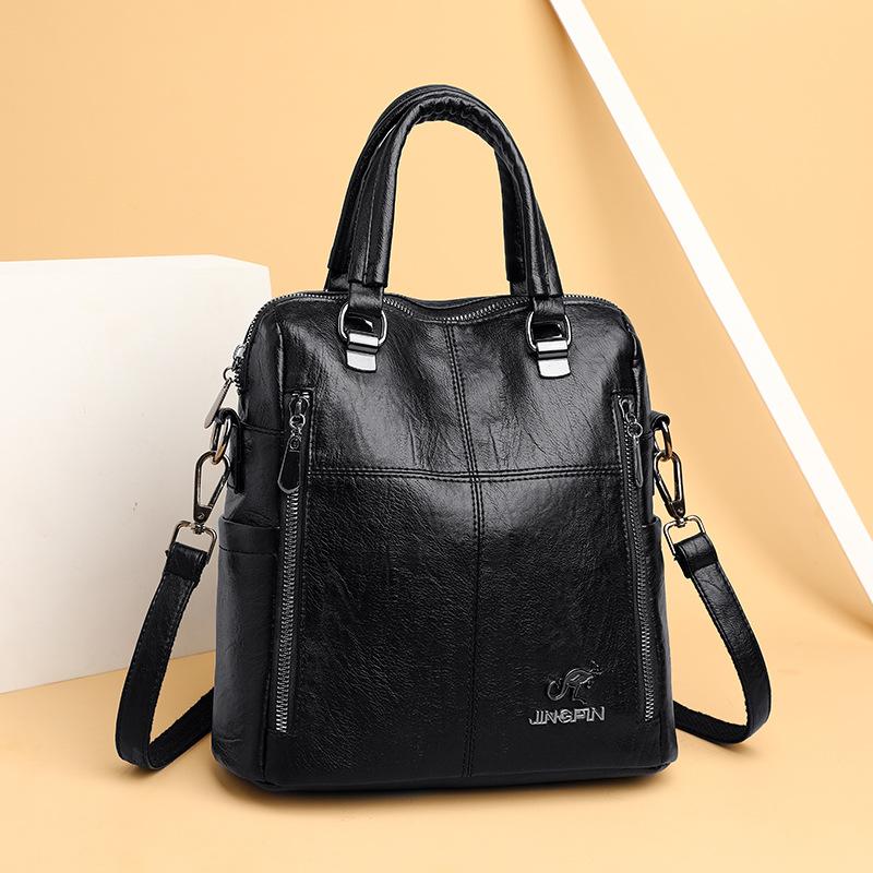 Pu Leather Backpack Women Shoulder Bags Multifunction Travel Backpack School Bags for Girls Bagpack Mochila