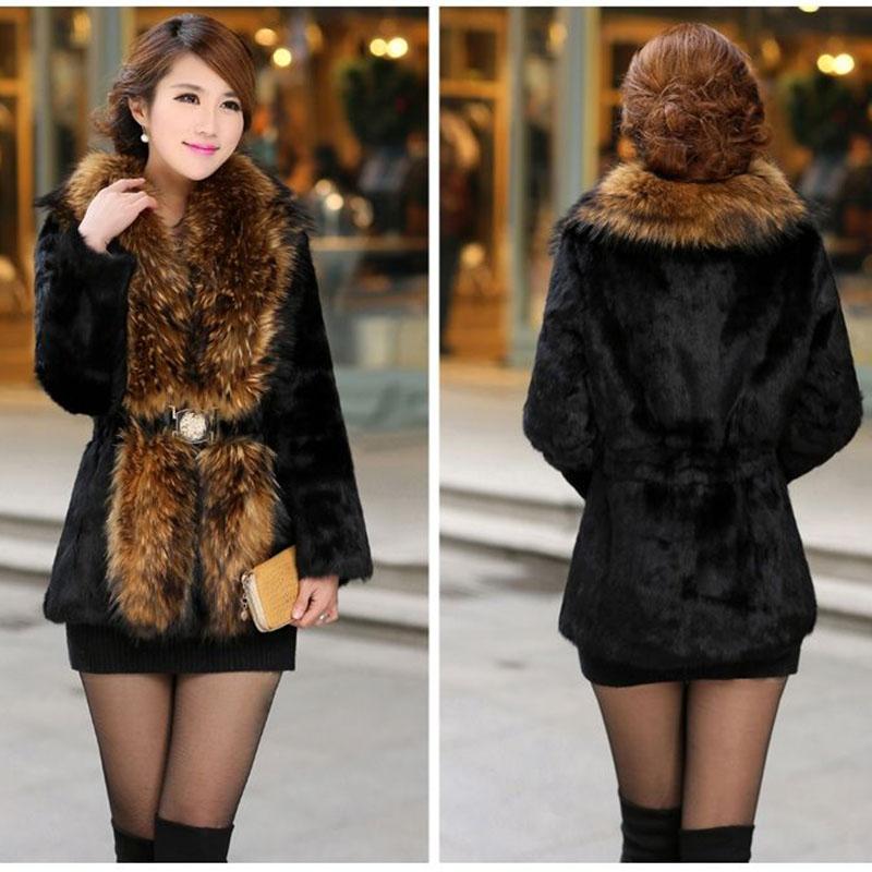 Winter Fur Coat Ladies Short Faux Mink Coat Slim Warm Plus Size Faux Fur Coat Windproof Luxury  Fluffy Coat