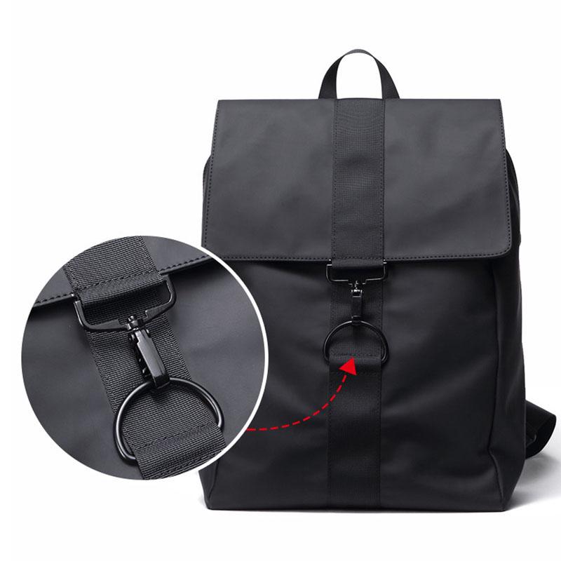 Men Waterproof Nylon Backpack Casual Travel Computer Bag Multi-functional Anti Theft Laptop Backpack