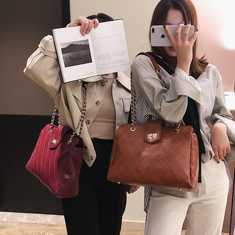 Luxury Brand Handbag 2019 Retro Fashion New High Quality Pu Heather Women 'S Designer Handbag Lingge