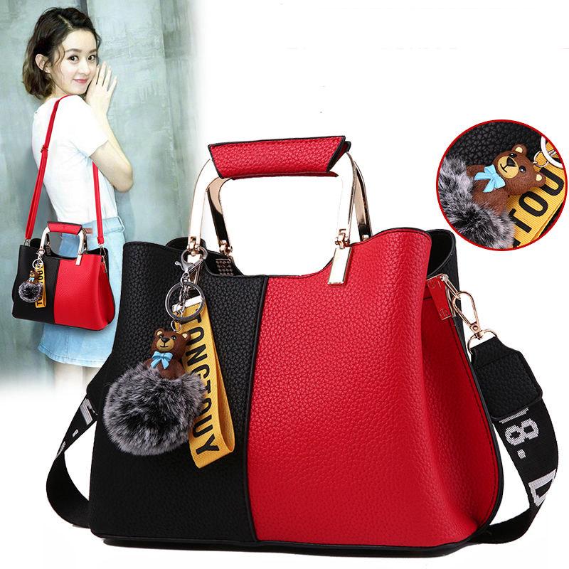 Woman bag European and American style Shoulder Handbag Trendy wild Patent leather bag Big capacity