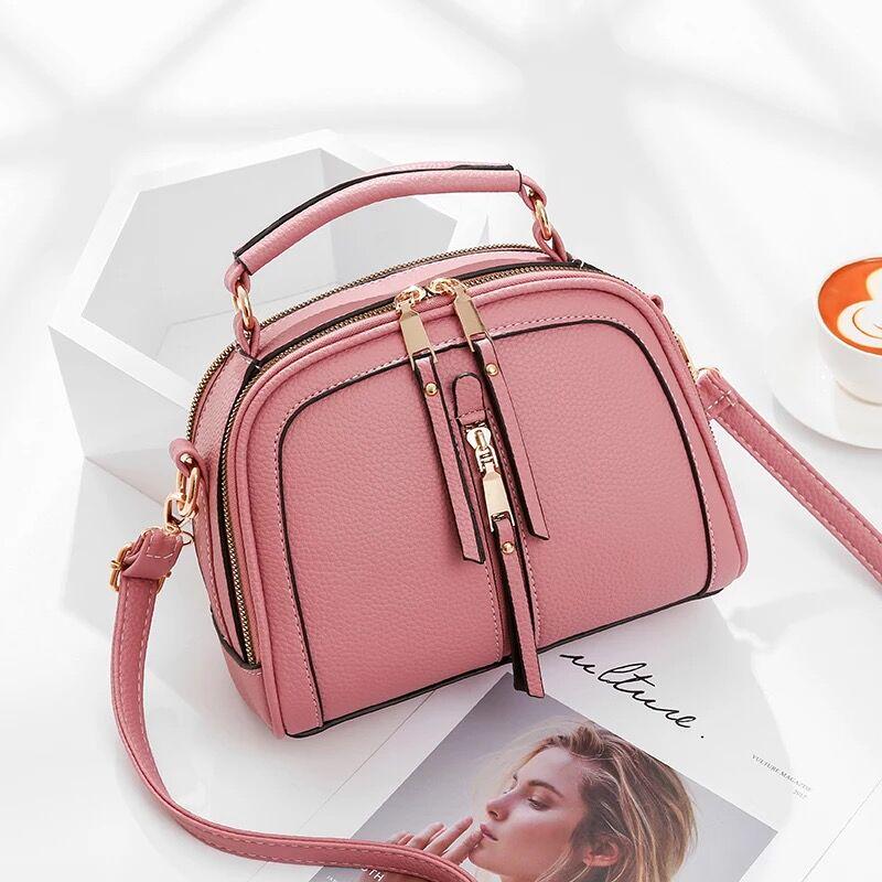 Handbag Trendy wild Patent leather bag Genuine Leather Woman bag European and American Shoulder