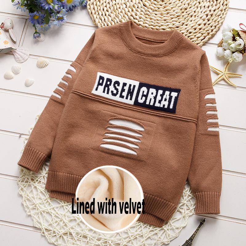 Girls Sweaters Solid Boys Sweaters Baby Girl Bottoming T-shirt Sweater Kids Clothing Girls Pullover