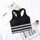 Women's Fashion Fitness Solid Color Sleeveless Halter Cross Bandage Sportswear Vest