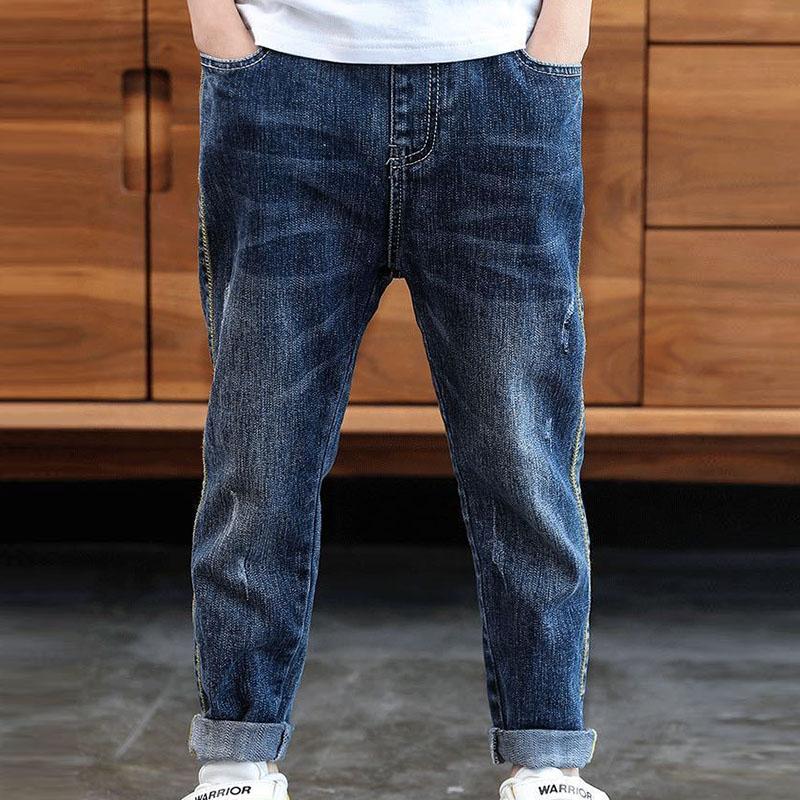 Boys' Denim Trousers Children's Clothing Jeans Spring and Autumn Clothing Boys Korean Casual Pants and Leggings