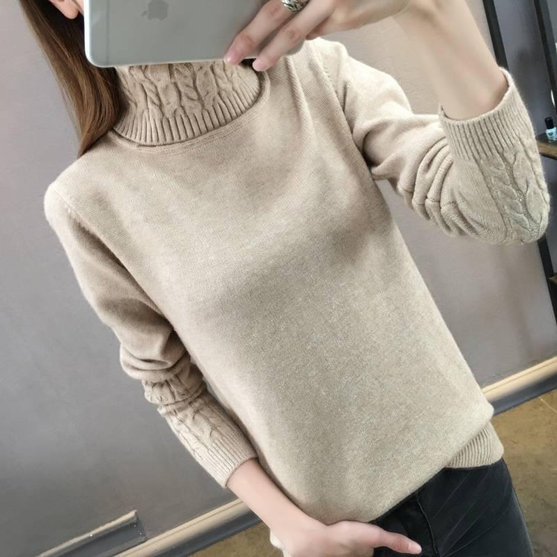 Sweater Women Turtleneck Women's Knitted Turtleneck Winter Cashmere Sweater for Women Female Jumpers