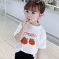 Summer Kids Cute Printing T Shirts Short Sleeve Tops Korean Style O-neck Loose T Shirts For Children Girls