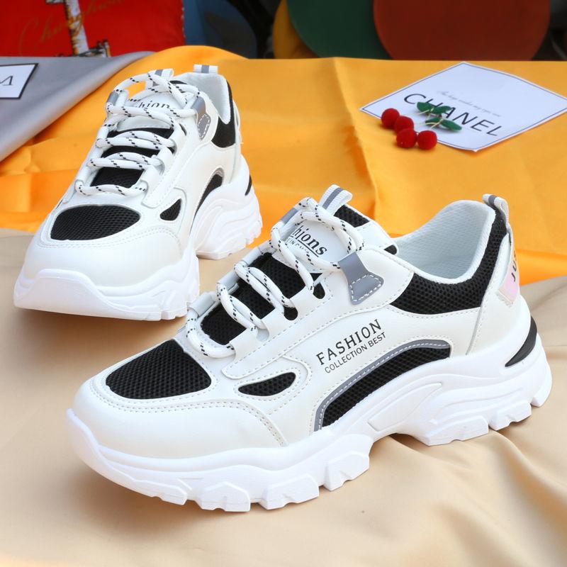 Spring and Summer Clearance Women's Running Shoes Fashion All-match Student Women's Shoes Breathable Platform Casual Sneakers