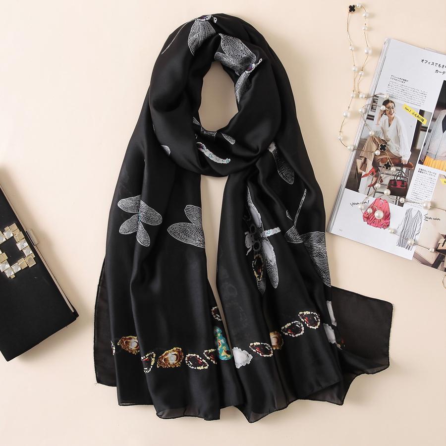 Scarves Ladies Autumn Winter Silk Professional Square Women Scarf