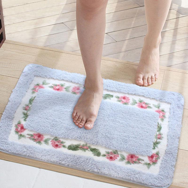 Door Mat Door Mat Bathroom Absorbent Bathroom Non-slip Foot Mat Balcony Kitchen Bedroom Mat Household