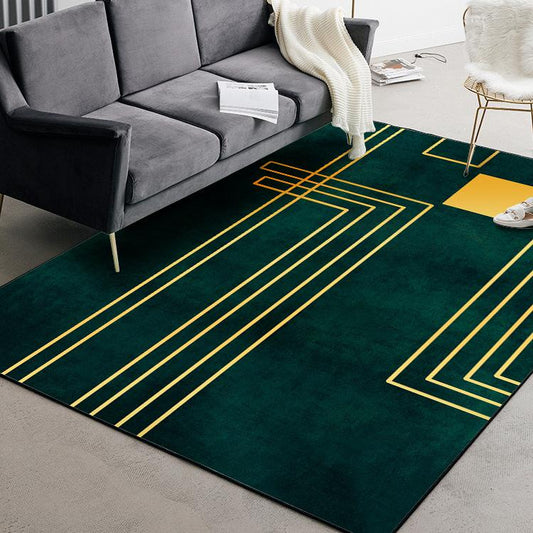 Household Carpet Modern Nordic Minimalist Geometric Lines Living Room Carpet Bedroom Bedside Carpet Floor Mats