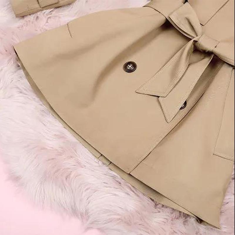 2021 Women's Short Windbreaker Autumn Coat British Style Coat