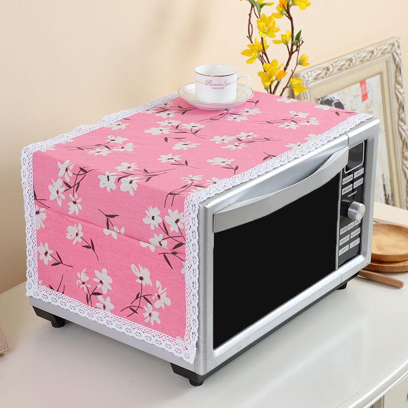 Grease Proofing Storage Bag Kitchen Accessories Double Pockets Dust Covers Microwave Cover Microwave Oven Hood