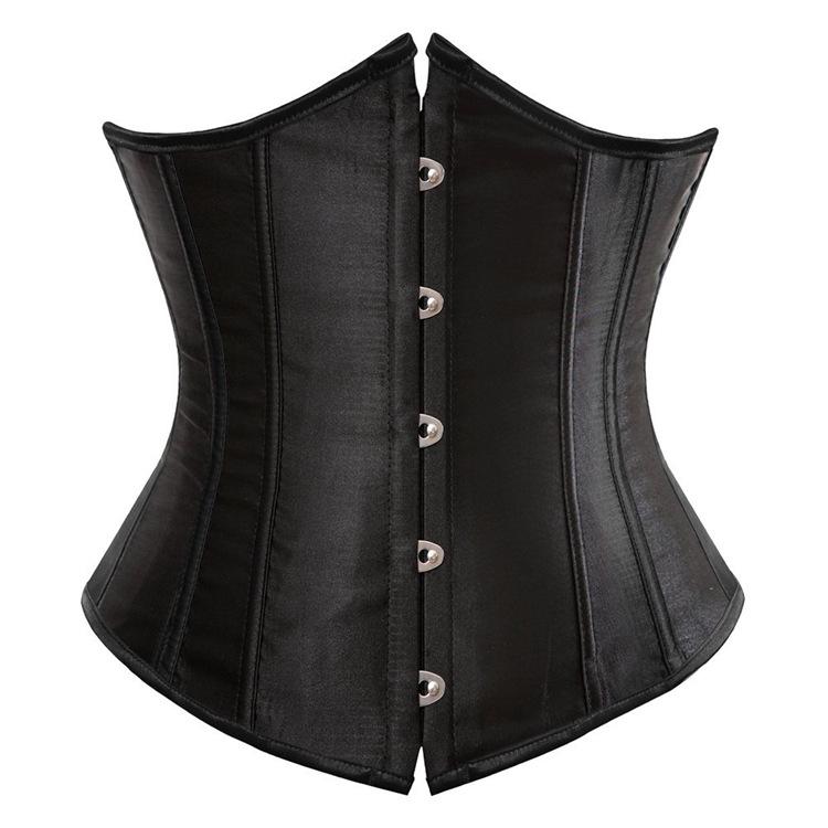 Women Sexy Corset Underbust Waist Cincher Corsets Black White Red Gothic Top Bustier Plus Size Femme