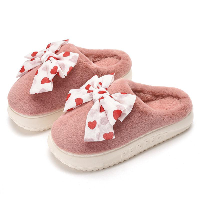 Pure Cotton Slippers Cute Slippers Keep Warm and Comfortable In Autumn and Winter Indoor Non-slip