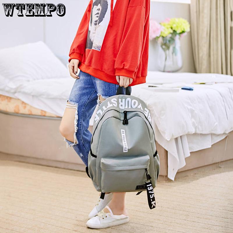 New Soft Fabric Backpack Female School Backpack For Teenage Girls Backpack shoulder bag