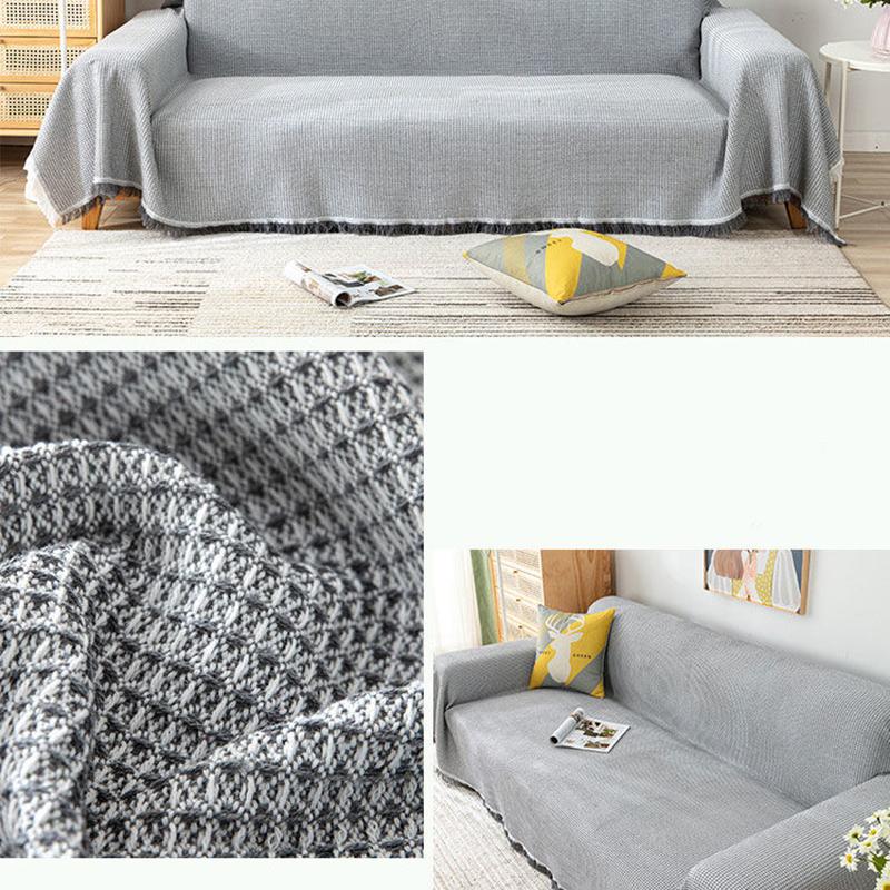 Four Seasons Universal Sofa Blanket Nordic Style Sofa Towel Sofa Cover Sofa Cushion Dustproof Cloth Double-sided Available