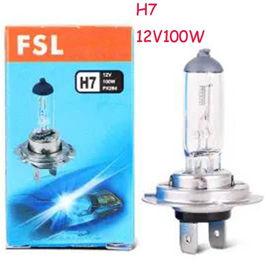 12V100W Car Bulb Headlight Halogen Super Bright HB3/HB4/H1/H4/H7/H8/H11 Fog Lamp Far and Near Integrated Car Bulb Spotlight