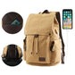 Men's Backpack Multi-layer Canvas High-capacity Casual Retro Student Computer Bag Travel Schoolbag