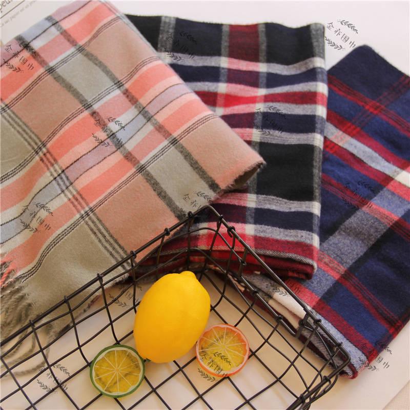 Winter Women Scarf Plaid Warm Cashmere Scarves Shawls Female Pashmina Scarf Lady Blanket Wraps