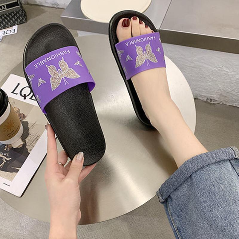 Slippers Women's Summer Non-slip Deodorant Indoor and Outdoor Wear Personalized Korean Fashion Flat Bottom All-match Slippers