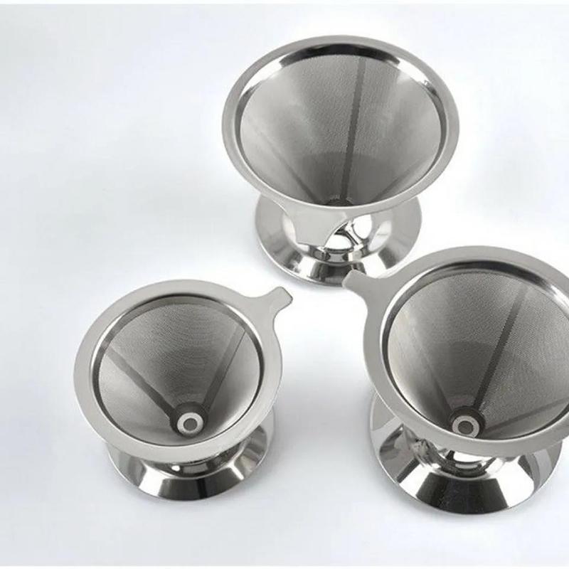 1pcs Stainless Steel Reusable Strainer Tea Coffee Strainer Fine Strainer Steel Drain Kitchen Accessories Tea Accessories