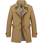 Men's Clothes Spring and Autumn Men's Woolen Coat Medium and Long Section Large Size Windbreaker