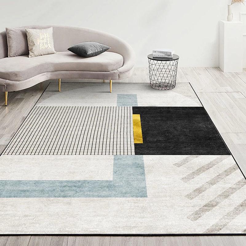 Carpet Living Room Modern Simple Fully Covered Sofa Coffee Table Mat Girl Bedroom Room Bedside Washable Mat Floor Mat