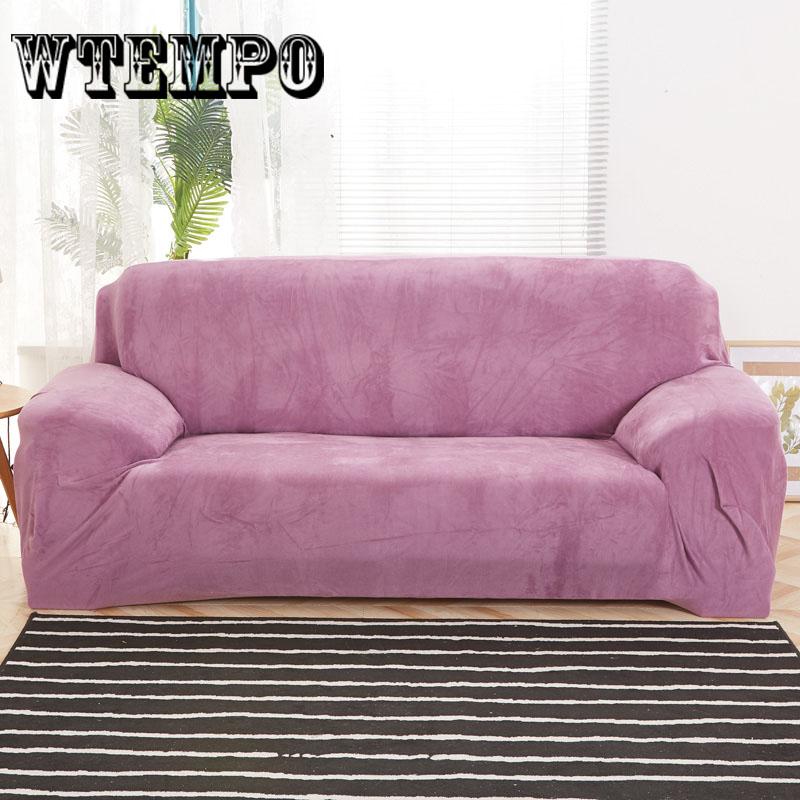 Plush Thicken Elastic Sofa Cover Universal Slipcover 1-4 Seater Stretch Couch Cover for Living Room