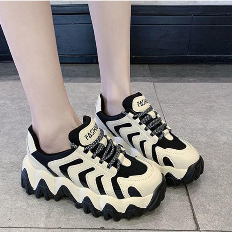 Daddy Shoes Spring Single Shoes Summer Thick-soled Increase All-match Student Sports Casual Women's Shoes