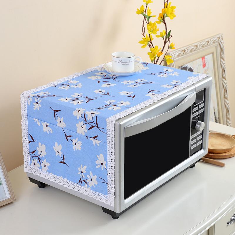 Grease Proofing Storage Bag Kitchen Accessories Double Pockets Dust Covers Microwave Cover Microwave Oven Hood