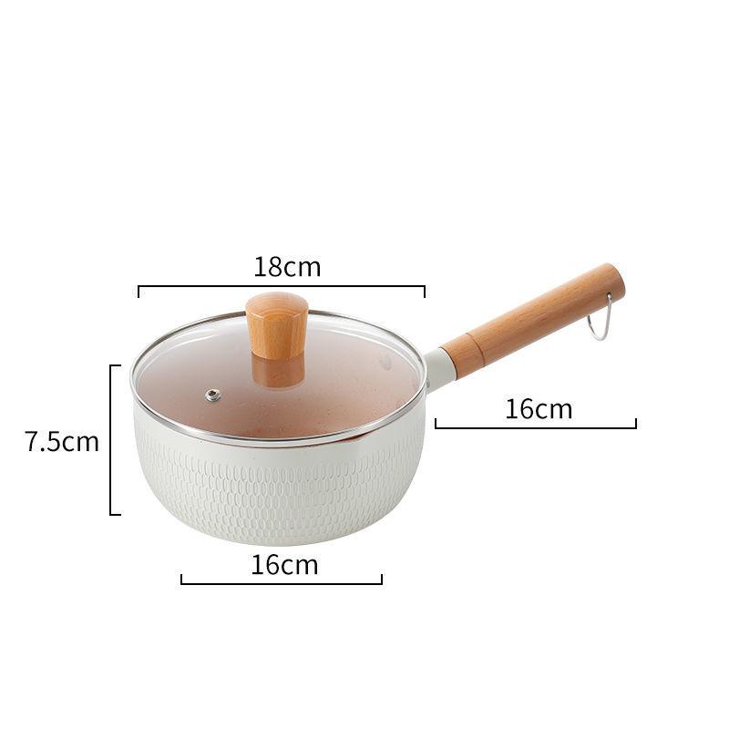 Japanese Maifan Stone Snow Pan Non-stick Pan Household Noodle Cooking Instant Noodle Small Pot Induction Cooker Stock Pot Small Cooking Pot Milk Pan